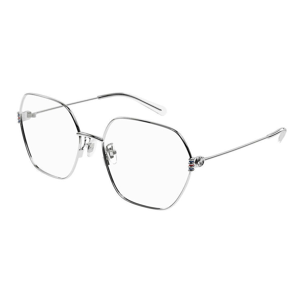 Gucci GG1285O Eyeglasses Silver Acetate/Metal Geometric
